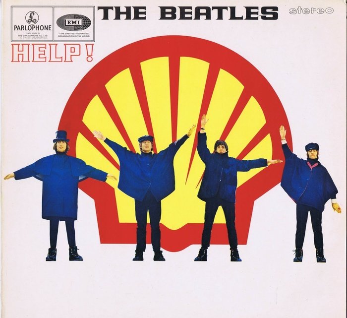 THE BEATLES - Help! (Limited Edition 'SHELL' LP) - Edición limitada LP álbum original hecho para 'Shell' - 1979/1979
