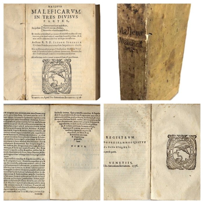 Jakob Sprenger / Heinrich Institor Kramer - Malleus Maleficarum in Tres Divisus Partes - 1576