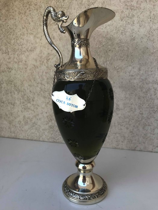 Buton - Coca Buton in silver plated decanter - b. anii `50 - 500 ml
