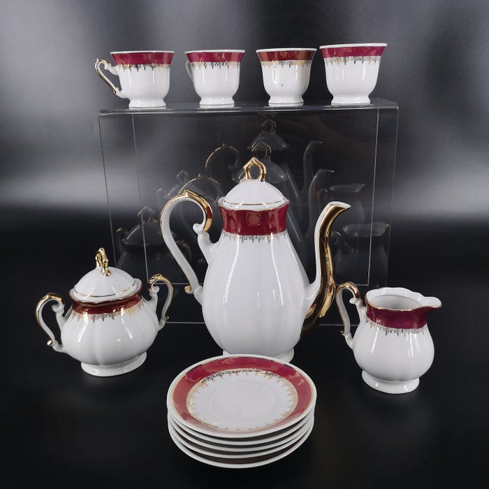 Zajecar  - Coffee service for 4 persons (12) - Art Deco - Porcelain