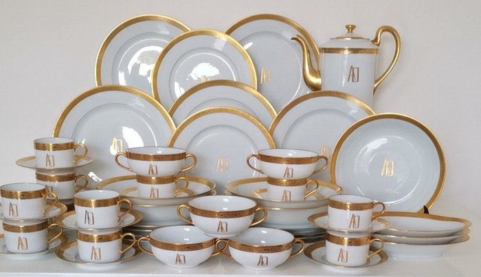 RAYNAUD & cie - Limoges  - Table Service Party (62) - Empire - Porcelain