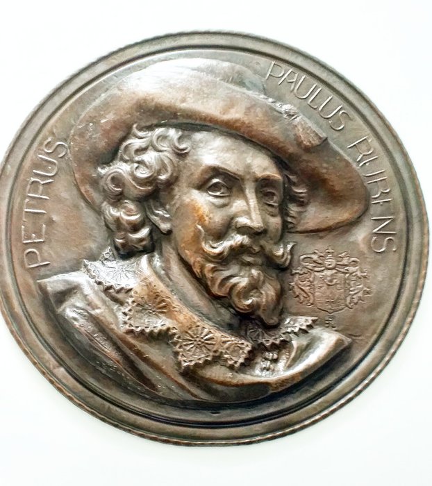 Gran placa de cobre rondel - Petrus Paulus Rubens - Cobre - Cobre