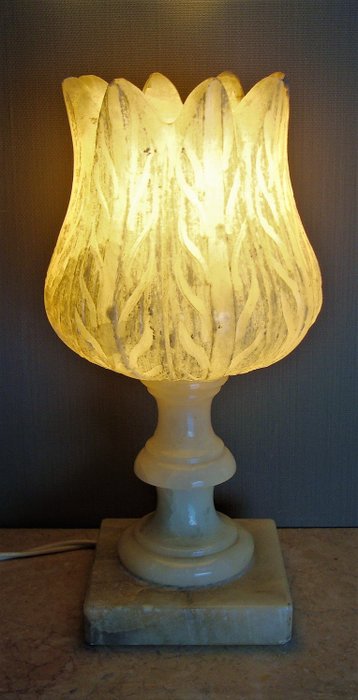 Tischlampe Tulpe - Alabaster