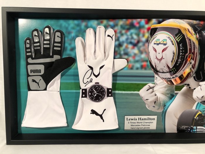 Mercedes - Fórmula 1 - Lewis Hamilton - Réplica de guantes de carrera
