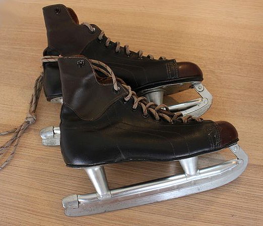 Vintage 50/60 Ice Skates Canada - Leather