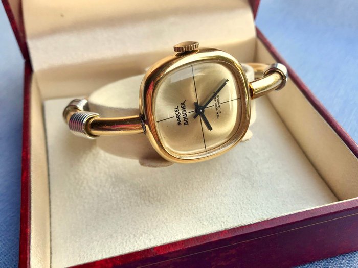 MARCEL BOUCHER New York-Paris  Bañado en oro - Pulsera de reloj