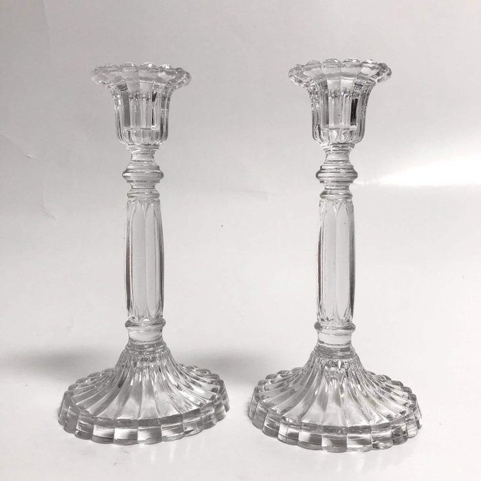 Luxval - Val Saint Lambert - Candle holder - Semi-crystal glass