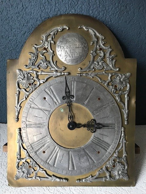 Zifferblatt Lütticher Uhr & Junghans Uhr - Bronze, Eisen (Gusseisen/ Schmiedeeisen), Hartzinn/ Zinn - Erste Hälfte des 20. Jahrhunderts