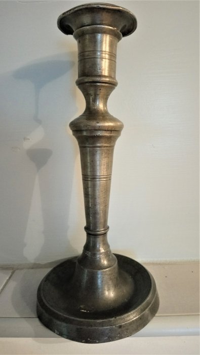 Candlestick, torch (1) - Folk Art - Tin - mid 18th century