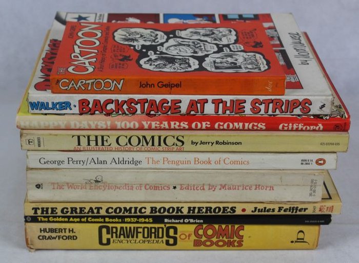 Info. albums about comics & cartoons - 9 albums - Various titles (English) - Eerste druk - (1972/1978)