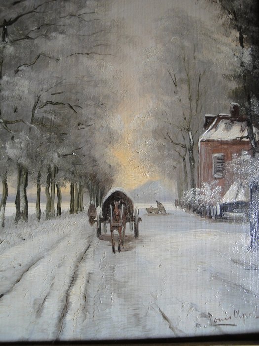 After Louis Apol (1850-1936) - Paysage d'hiver