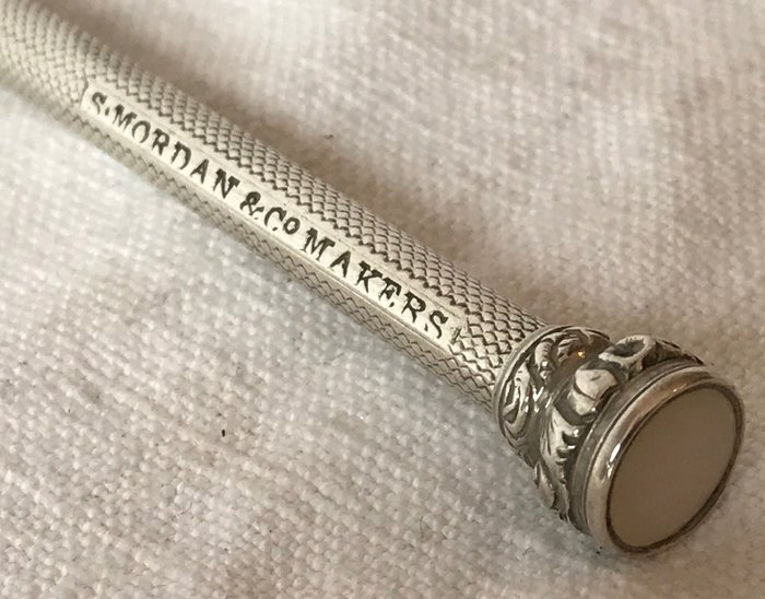 英国古董桑普森Mordan银铅笔ca1850 - 银 - Sampson Mordan & Co Makers - 英国 - 19世纪中期