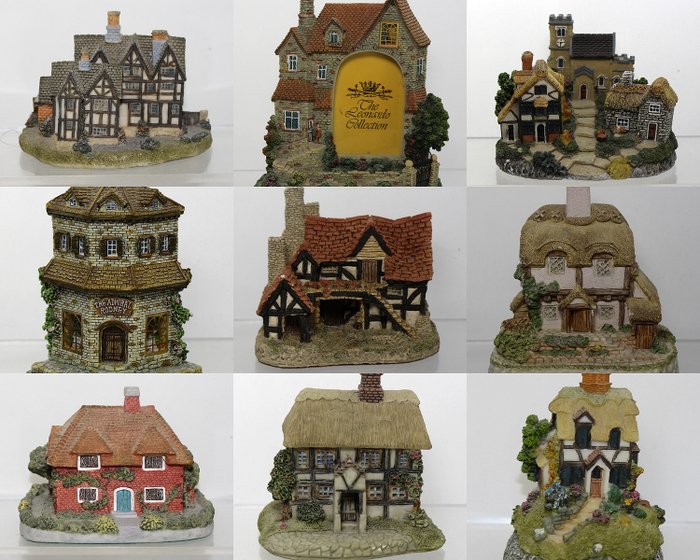 Leonardo Collection, David Winter - Miniature houses (9) - Composite