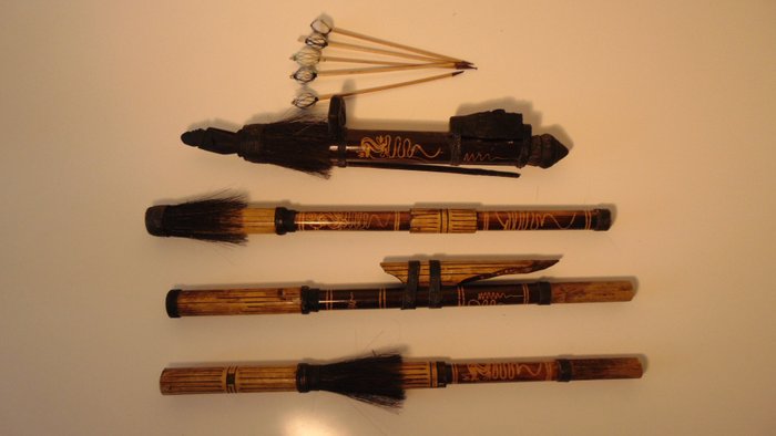 吹箭 - 竹, 金屬 - Dayak - 婆羅洲，印尼 