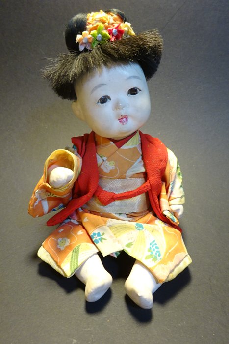 Ichimatsu Doll (1) - Gofun - Japan - Early 20th century