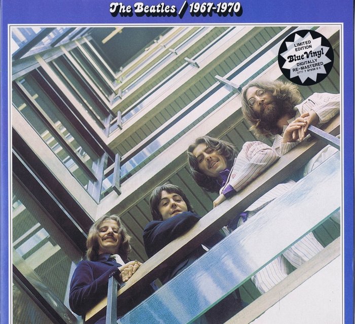 Beatles – 1. 1962-1966 (RED coloured vinyl) 2. 1967-1970 (BLUE coloured vinyl) – 2xLP Album (dubbel album) – 1994/1994
