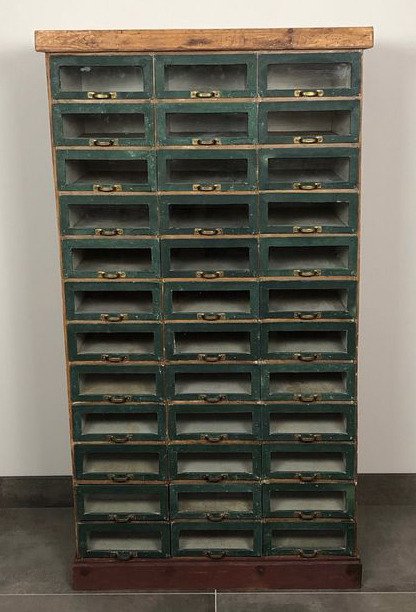 Chest Of Drawers A Vintage Industrial Look Cabinet Catawiki