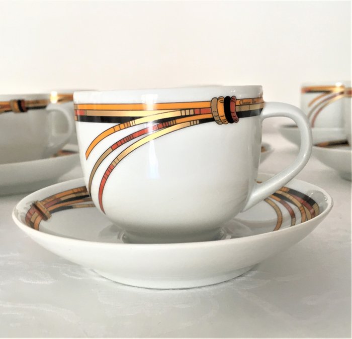 Christian Dior - Limoges - Tazas de café (6) - Porcelana