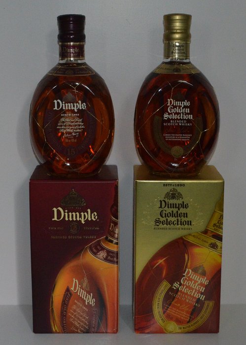 Dimple 15 years & Dimple Golden Selection  - 0.7 L - 2 garrafas