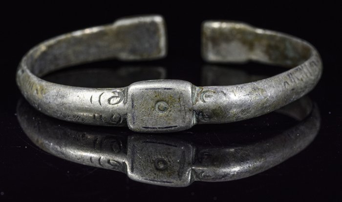Gamle romerske legionære Sølv Armilla armbånd med sol