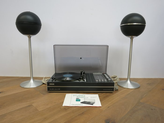 Dual, Grundig - Studio 2040a Quadro - Ensemble de hauts-parleurs, Radio, Tourne-disque