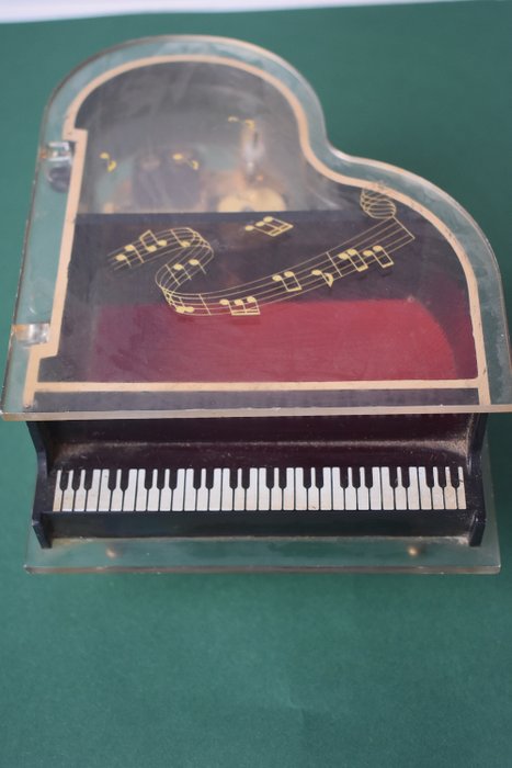 Sankyo - music box / jewelry box grand piano (1) - wood - plastic - metal