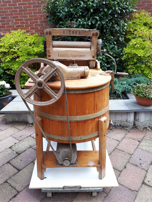 Erres PCP - antieke wasmachine (muzeumstuk ) - metaal , hout 