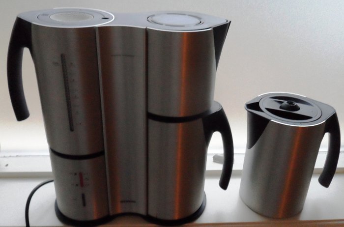 Porsche Design - Siemens - kaffemaskine med ekstra kaffekande (1) - Rustfrit stål og plast