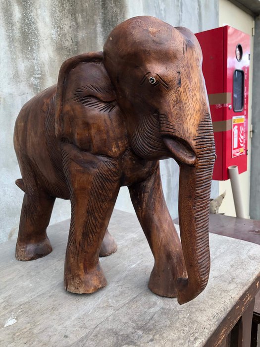 ebony elephant - Wood-Ebony