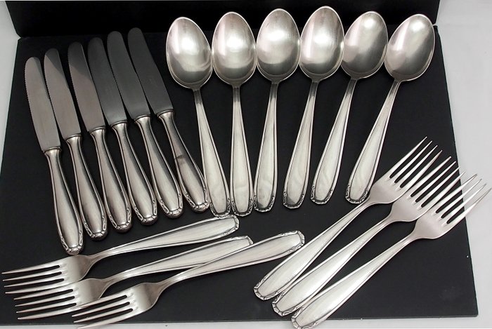 Rostfrei Solingen Antique Cutlery Set 100 grade Silver (18) - Silverplate, 100