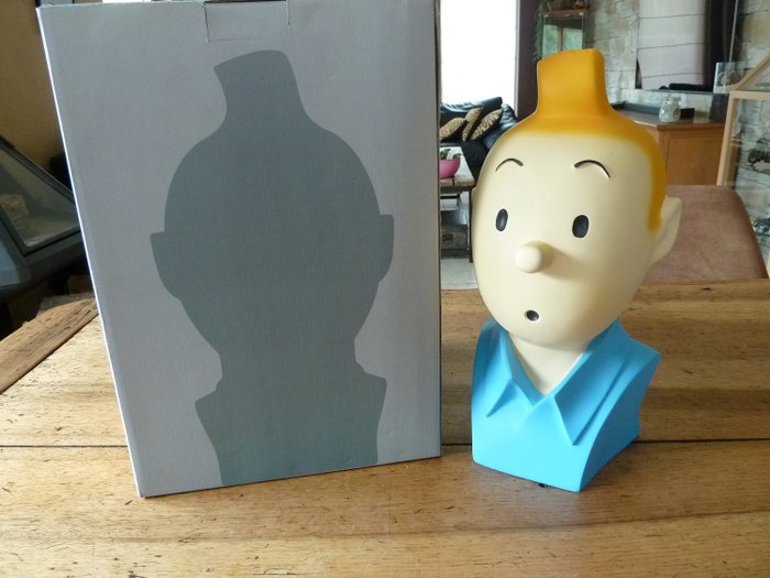 Tintin - Statuette Moulinsart 46968 - Tintin buste polychrome   - Prima edizione (2010)