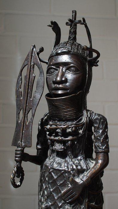 Estatua - Bronce africano - Benín 