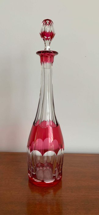 VSL - Val st Lambert - 帶蓋的玻璃水瓶 (1) - 水晶
