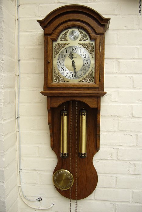 eurobell - Clock (1) - Copper, Wood- Oak
