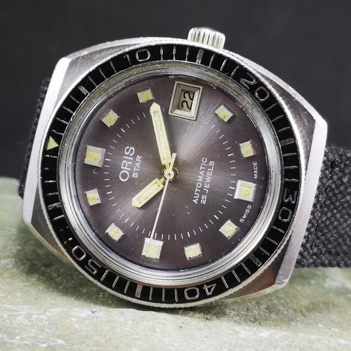 Oris - *STAR* 645 Vintage Diver' Automatic Watch - Heren - 1970-1979