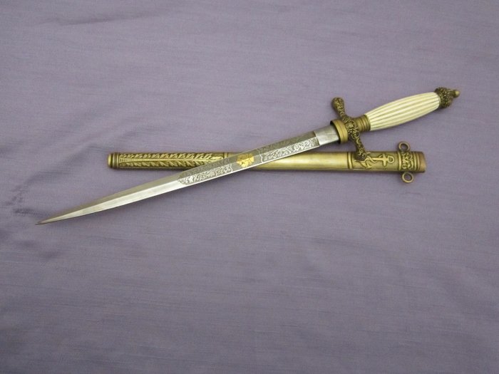 Austria - Haufsmann in Vienna - Imperial-Royal Officer -Marine dagger M 1855 - The Austrian Hungarian Navy - Dagger
