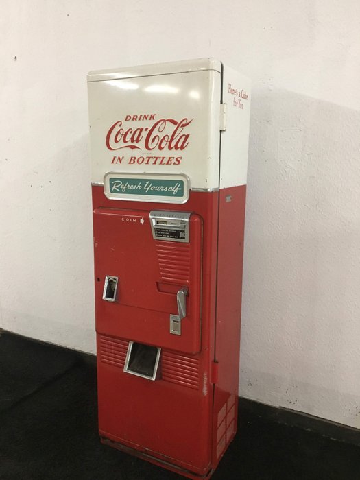 coca cola - αυτόματο μηχάνημα πώλησης για 96 φιάλες (1) - μέταλλο