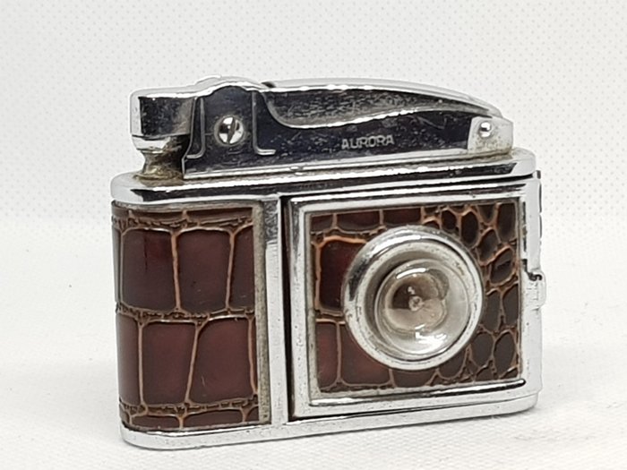 Aurora - Seltene Vintage Feuerzeug voll funktionsfähige Kamera - Flash Lighter - Überprüfen Sie in Fotos