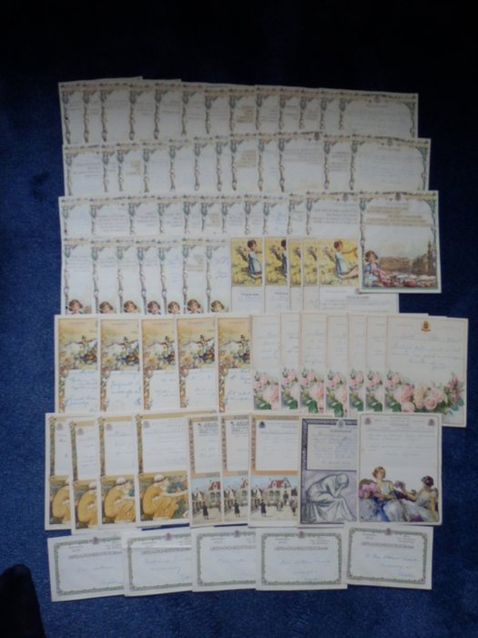 Collectie van 75 Oude Telegrammen uit de jaren 40 (75) - Papier