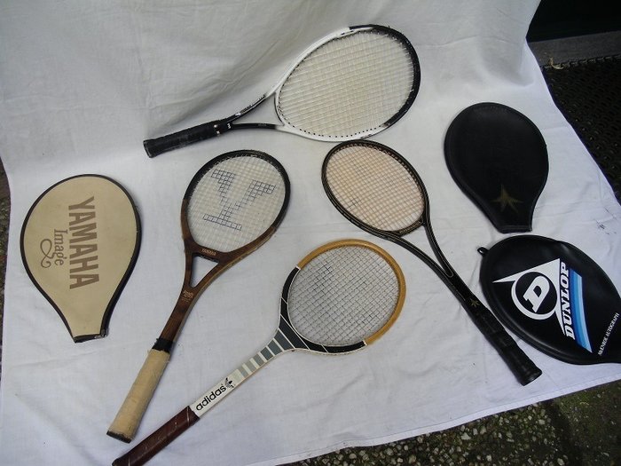 Adidas Yamaha Hammer Kneissl Tennis, Wooden Tennis Rackets History