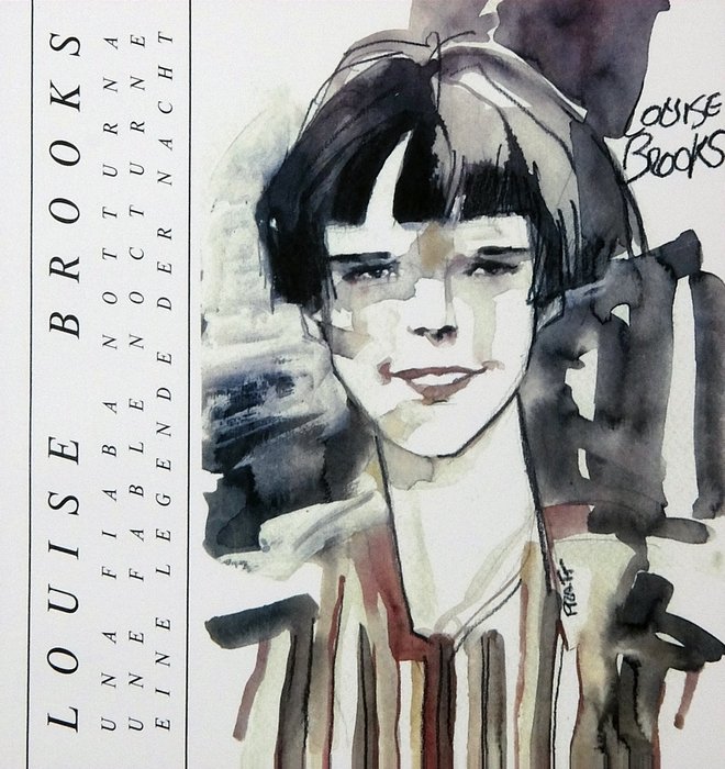 Corto Maltese, Milo Manara, Valentina - Artbook "Louise Brooks" - Løs side - Første utgave - (1987)