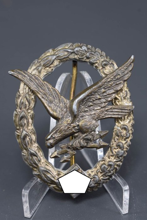 Germania - Aeronautica militare - Emblema, Luftwaffe Radio Operator & Air Gunner's Badge - 1942
