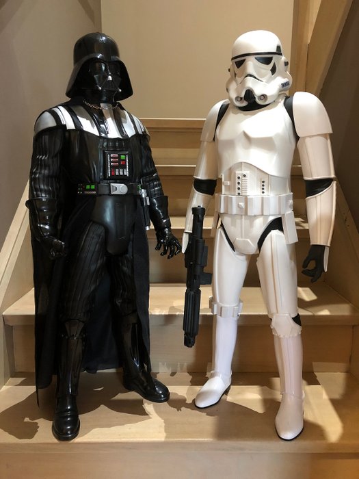 Star Wars - Jakks Pacific - Set of 2 Big Figures : Darth Vader (80 cm)  & -Stormtrooper (80 cm)