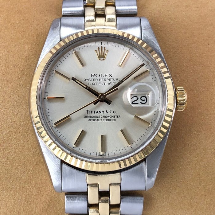 Rolex - Datejust, Tiffany & Co Dial, Two-Tone - 16013 - Unisex - 1970-1979