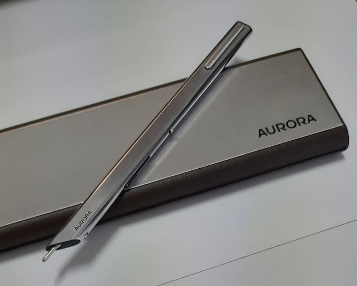 Aurora Thesi - Original Ecosteel Version - Ballpoint Pen in an extreme rare condition - caneta esferográfica excelente condições