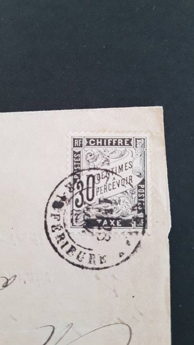 France 1882 Rare Lettre Taxée De La Police Municipale De