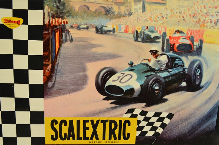 Scalextric Tri-Ang Meccano - Πίστα αγώνων Scalextric set 36 plus Ferrari 312 - 1960-1969 - Γαλλία