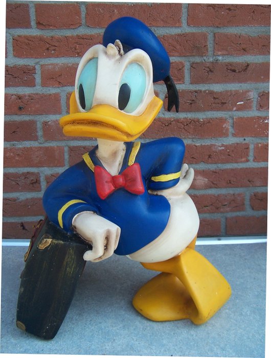 Disney - Beeld - Donald Duck met koffer - First edition (1980)