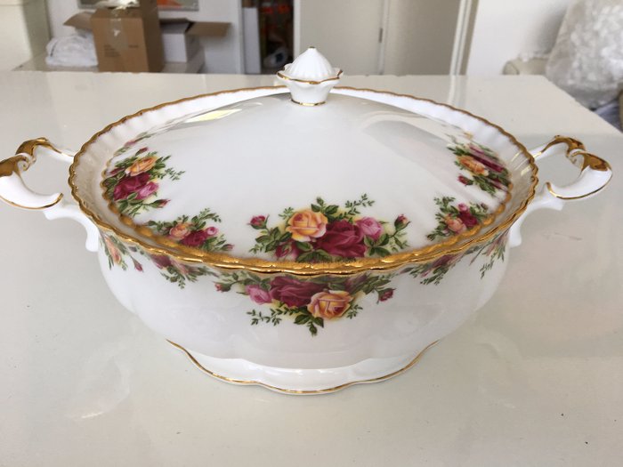 Royal Albert - '老鄉玫瑰'湯蓋碗 - 瓷器