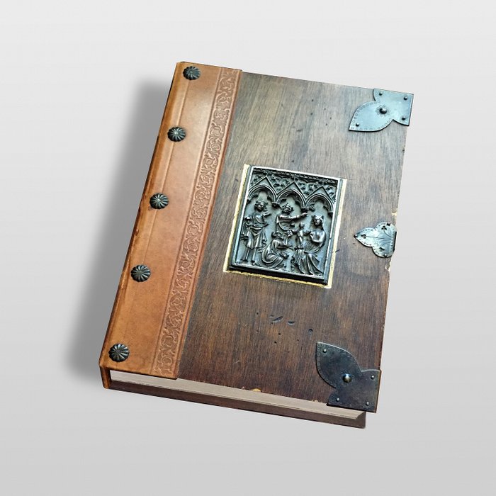 Paul Pattloch Verlag Aschaffenburg - 聖經, 舊約和新約的聖經 (1) - 木, 皮革, 紙